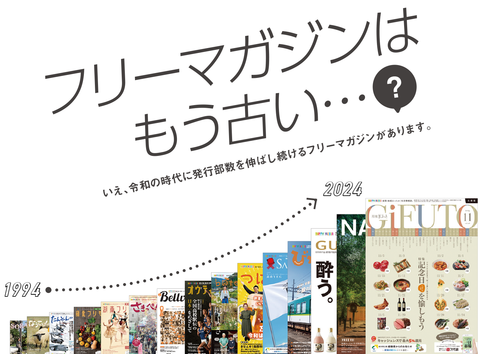 フリーマガジンはもう古い？いえ、令和の時代に発行部数を伸ばし続けるフリーマガジンがあります。